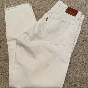 White vintage levis
